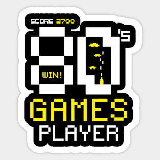 Love 80s Games Sticker